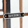 Barebones sign on a lantern